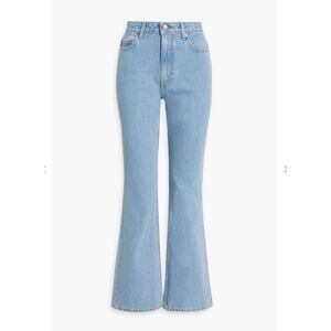 Ganni Denim Betzy high rise flared jeans size 24 waist 32L